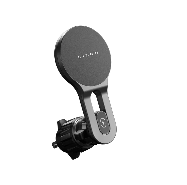 Lisen 15W Wireless mobilladdare för bilen, Magnetisk mobilhållare, Iphone, Samsung