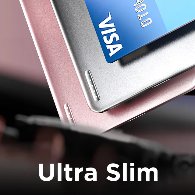LISEN New Design All Alloy 0.3 Ultra-Thin Magnetic Power Bank 5000 MAh Wireless Portable Fast Charger Battery Pack for iPhone 16, Rekommenderas inte för Iphone Pro och Pro Max serien