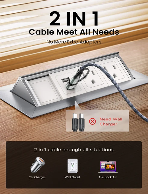 Lisen high quality mobile phone data cable A/C TO C USB 3.0 2M charging data cable