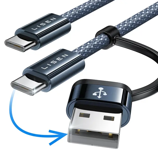 Mobile phone data cable Usb to Type C 1M Usb cable Type C data and charging cable