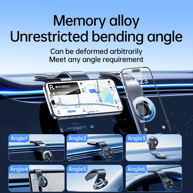 LISEN Magnetic Stand Seat 360 Degrees Rotatable Folding Car Dashboard Stand Phone Holder