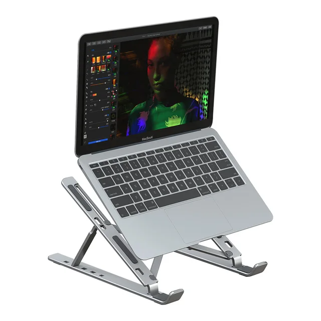 Boneruy Metal laptopställ, 7 höjning punkter, hopfällbar, bärbara