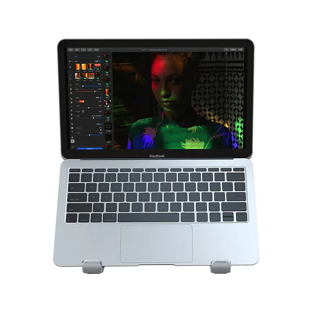 Boneruy Metal laptopställ, 7 höjning punkter, hopfällbar, bärbara