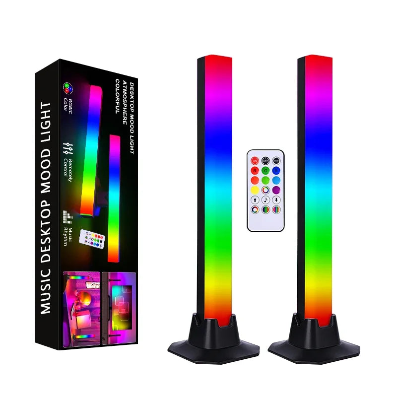RGB LED Desktop Floor Lamp Light Bars Night Light Music Rhythm