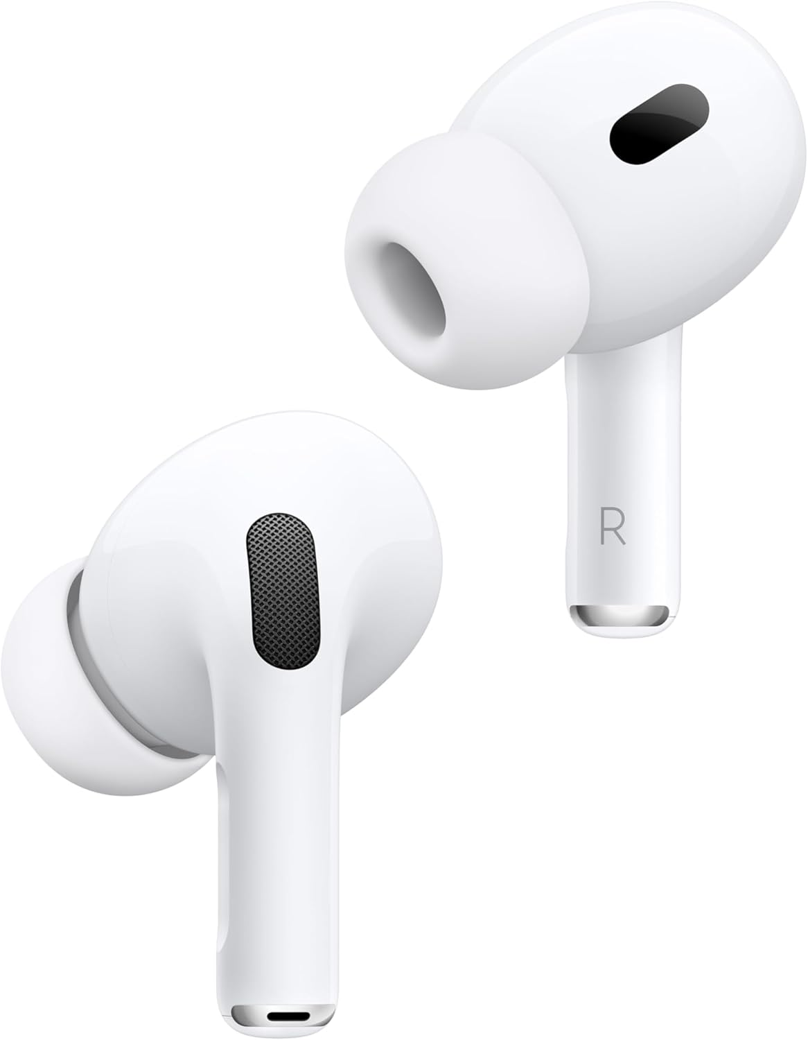 Apple AirPods Pro 2 trådlösa öronsnäckor, Bluetooth-hörlurar, aktiv brusreducering, hörhjälpmedelsfunktion, transparens, personanpassat rumsligt ljud, högupplöst ljud, H2-chip, usb-c-laddning