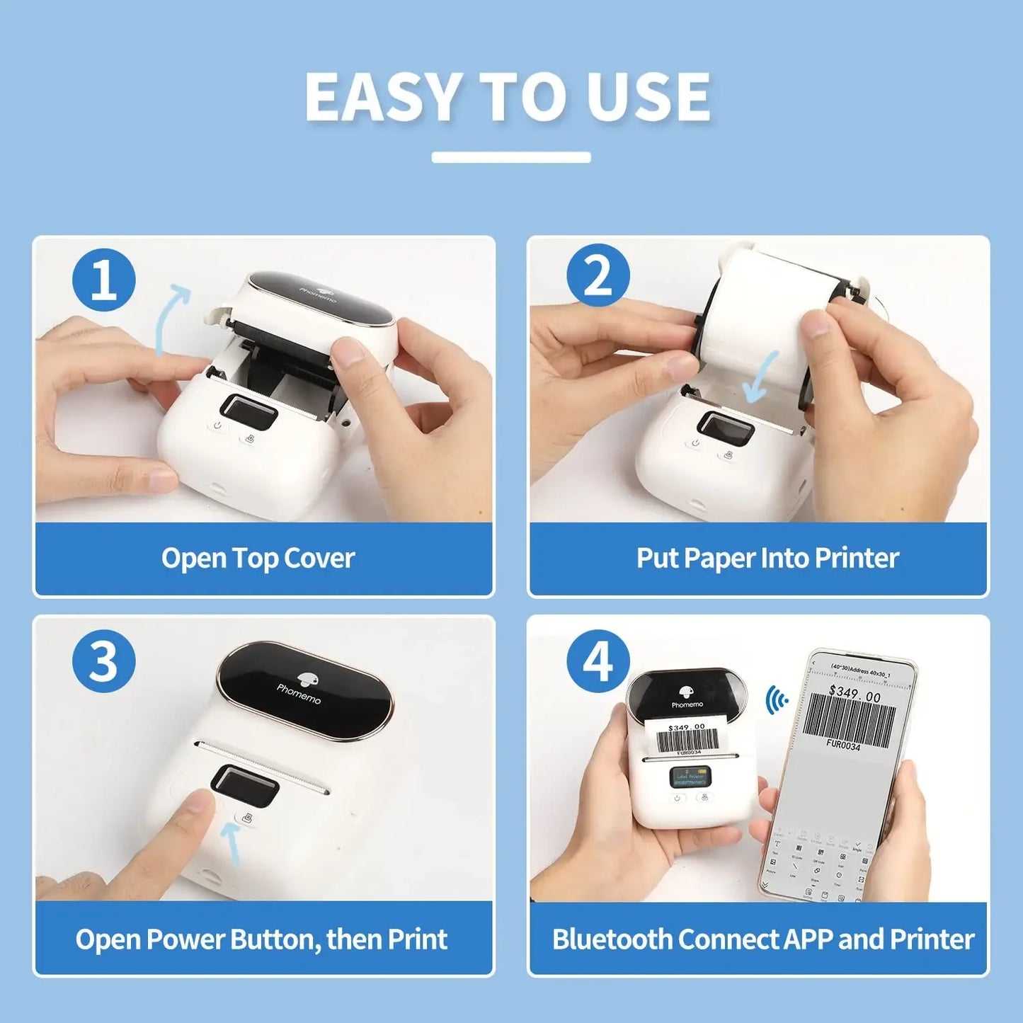 Phomemo M110 Portable Label Printer Mini