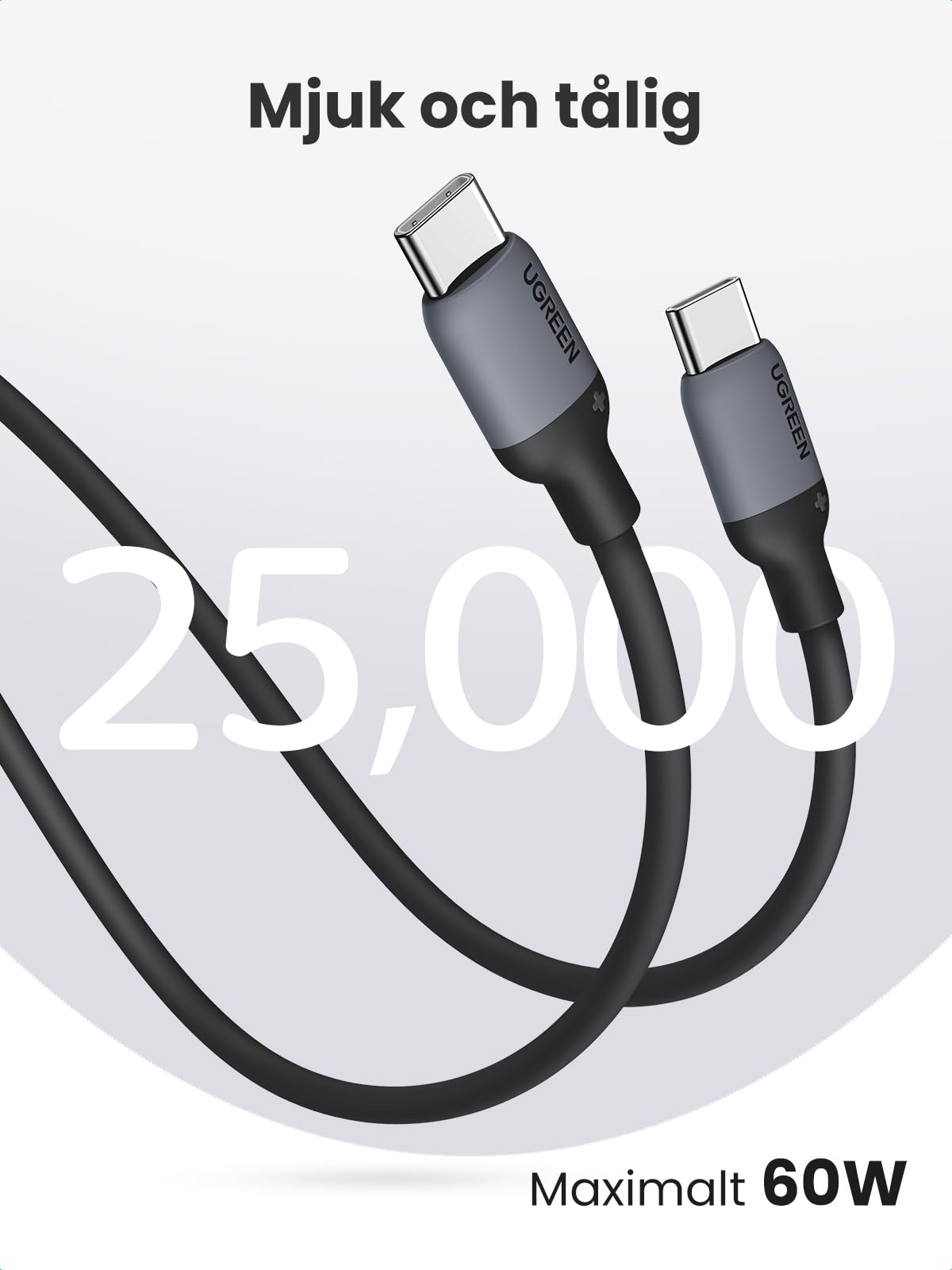 UGREEN Nexode 30W USB C-laddare med USB C till USB C-kabel USB C-strömadapter GaN II snabbladdare med PPS Kompatibel med Galaxy S23 Ultra, S22, S21, Pixel, MacBook Air, iPad, Tab S8, A8, iPhone 14