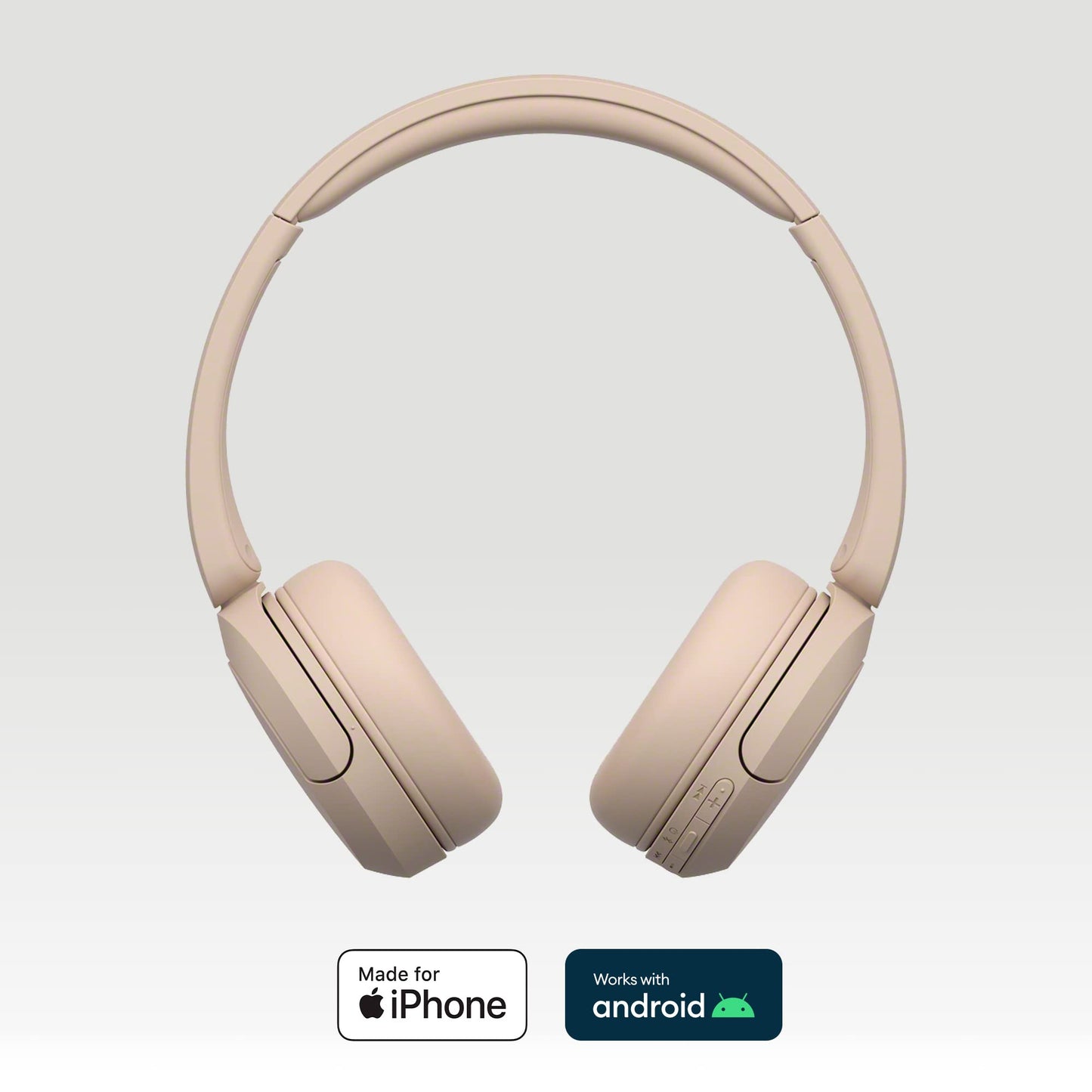 Sony WH-CH520 trådlösa Bluetooth-hörlurar - upp till 50 timmars batteritid med snabbladdning, On-ear-stil - Svart