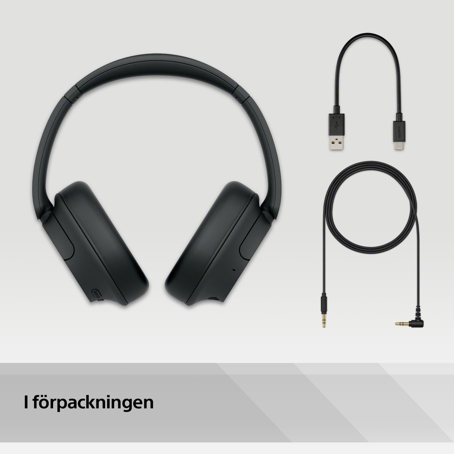 Sony WH-CH720N brusreducerande trådlösa Bluetooth-hörlurar - Upp till 35 timmars batteritid och snabbladdning - Svart