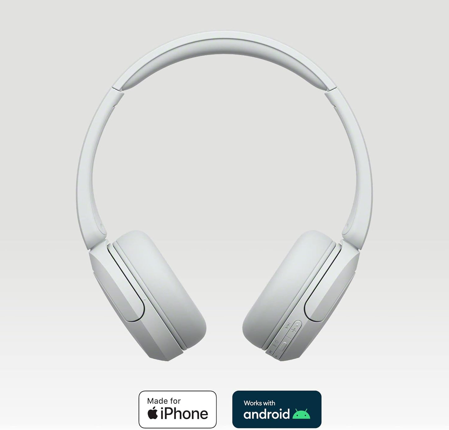 Sony WH-CH520 trådlösa Bluetooth-hörlurar - upp till 50 timmars batteritid med snabbladdning, On-ear-stil - Svart