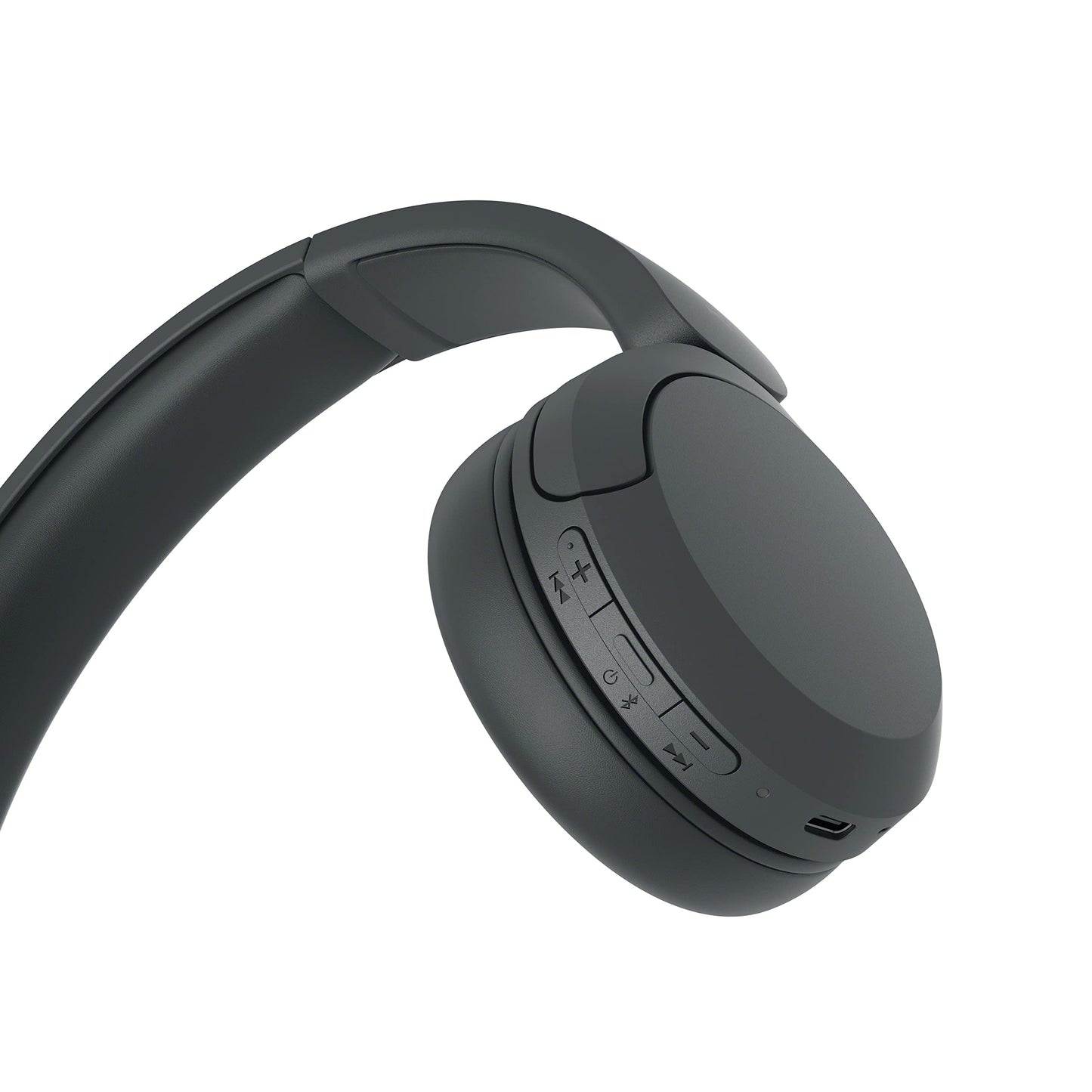 Sony WH-CH520 trådlösa Bluetooth-hörlurar - upp till 50 timmars batteritid med snabbladdning, On-ear-stil - Svart