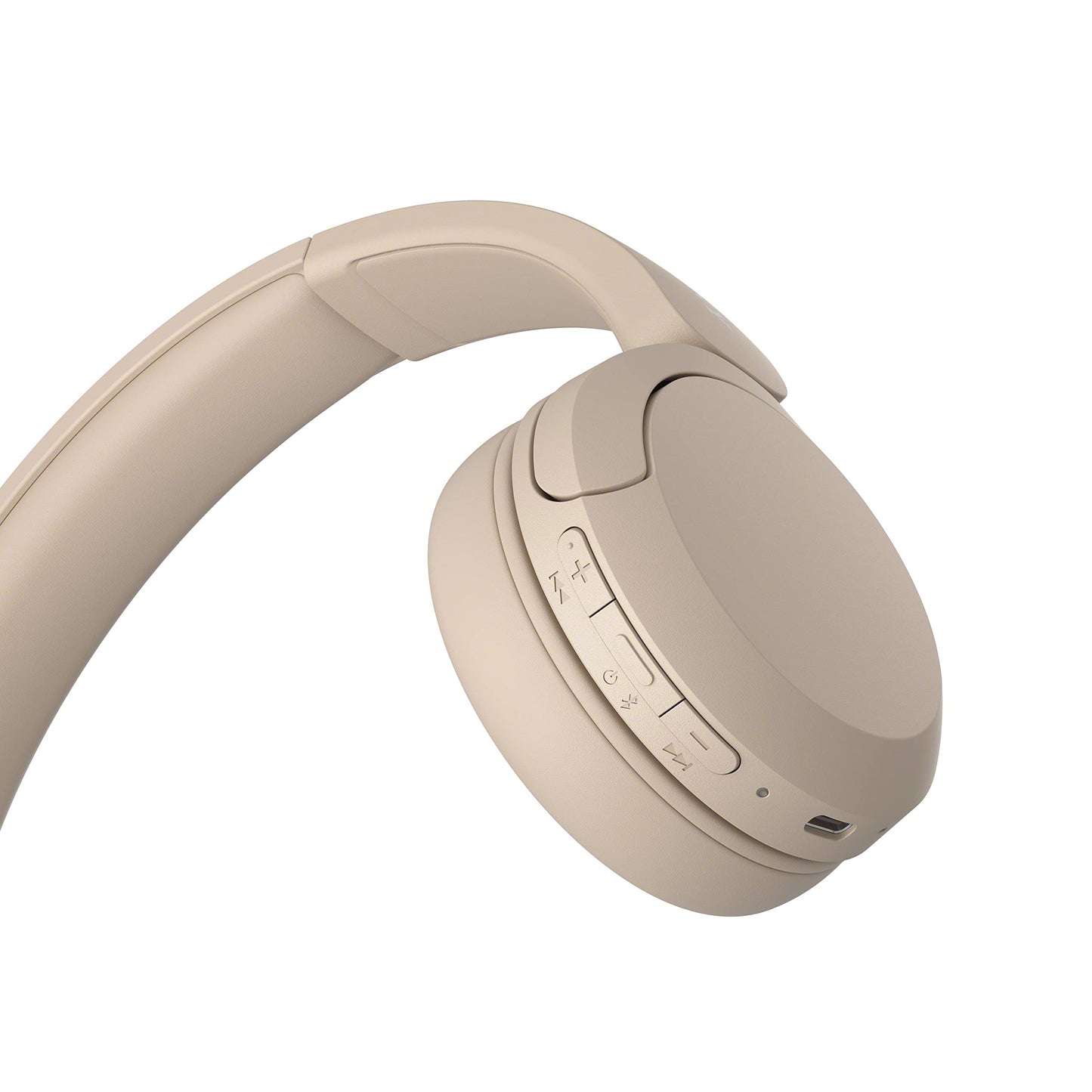 Sony WH-CH520 trådlösa Bluetooth-hörlurar - upp till 50 timmars batteritid med snabbladdning, On-ear-stil - Svart