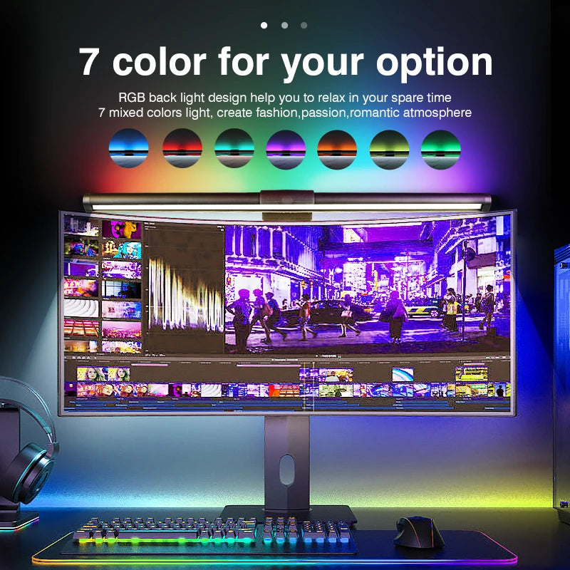 RGB Led Monitor Light Bar for Computer Gaming Lights Bar