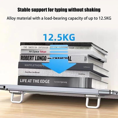 Justerbar Folding Laptop Stand Mini Legs Ultra-tunn Bärbar Stöd för Macbook Notebook Cooling Holder Fötter Osynlig Fästning