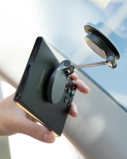 LISEN Hands Free Folding Car Magnetic Phone Holder Rotatable Dash Cell Phone Holder