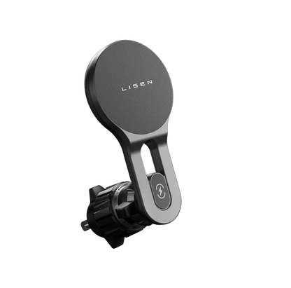 Lisen 15W Wireless mobilladdare för bilen, Magnetisk mobilhållare, Iphone, Samsung
