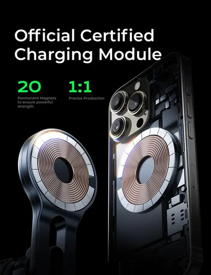 Lisen 15W Wireless mobilladdare för bilen, Magnetisk mobilhållare, Iphone, Samsung