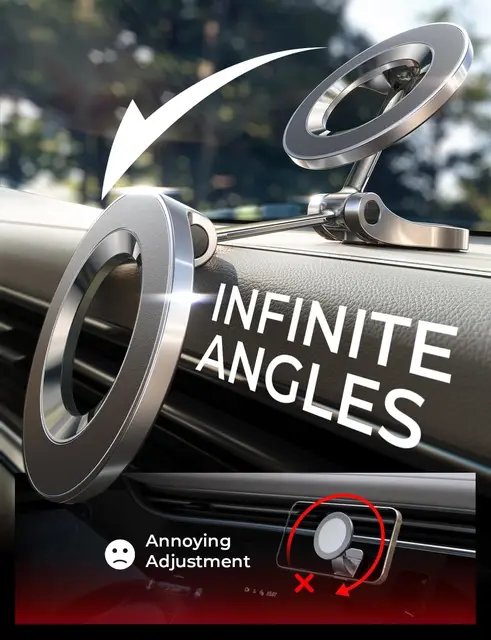 Lisen magnetisk mobilhållare, för bilen