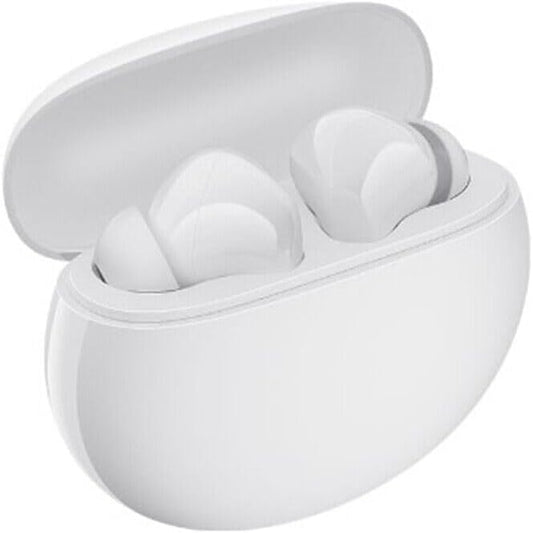 Xiaomi Redmi Buds 4 Active TWS trådlösa öronsnäckor, Bluetooth 5.3 spel med låg latens med AI-samtal, brusreducering, IP54 vattentät, 30H speltid, lätt komfort passform hörlurar, vit