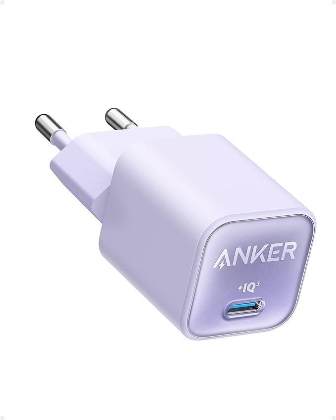 Anker USB-C GaN-laddare 30 W, 511-laddare (Nano 3), snabbladdare med PIQ 3.0 och PPS.