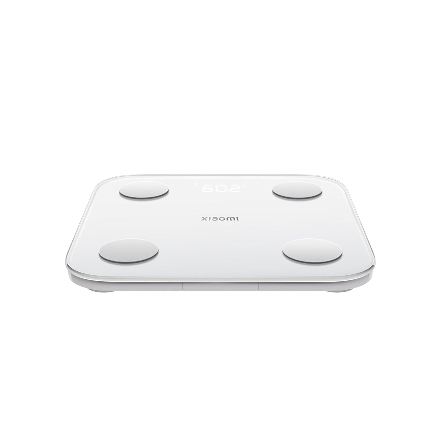 Xiaomi Body Composition Scale S400 badrumsvåg med dubbelfrekvensmätning, 25 hälsoindikatorer, upp till 150 kg och 100 g precision, Xiaomi Home-app, vit (S-version)