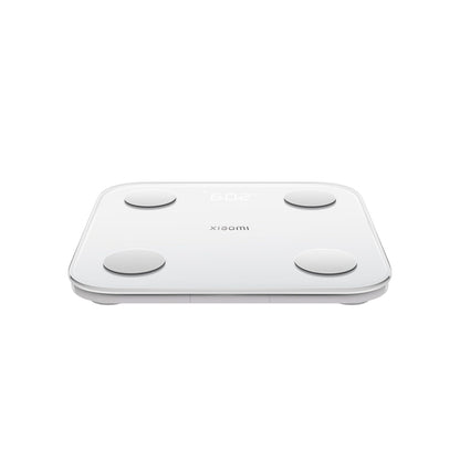 Xiaomi Body Composition Scale S400 badrumsvåg med dubbelfrekvensmätning, 25 hälsoindikatorer, upp till 150 kg och 100 g precision, Xiaomi Home-app, vit (S-version)