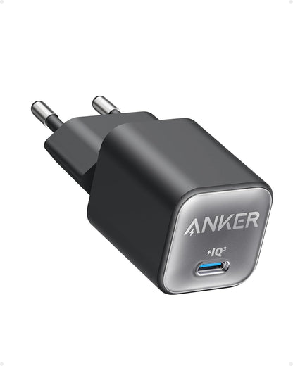 Anker USB-C GaN-laddare 30 W, 511-laddare (Nano 3), snabbladdare med PIQ 3.0 och PPS.