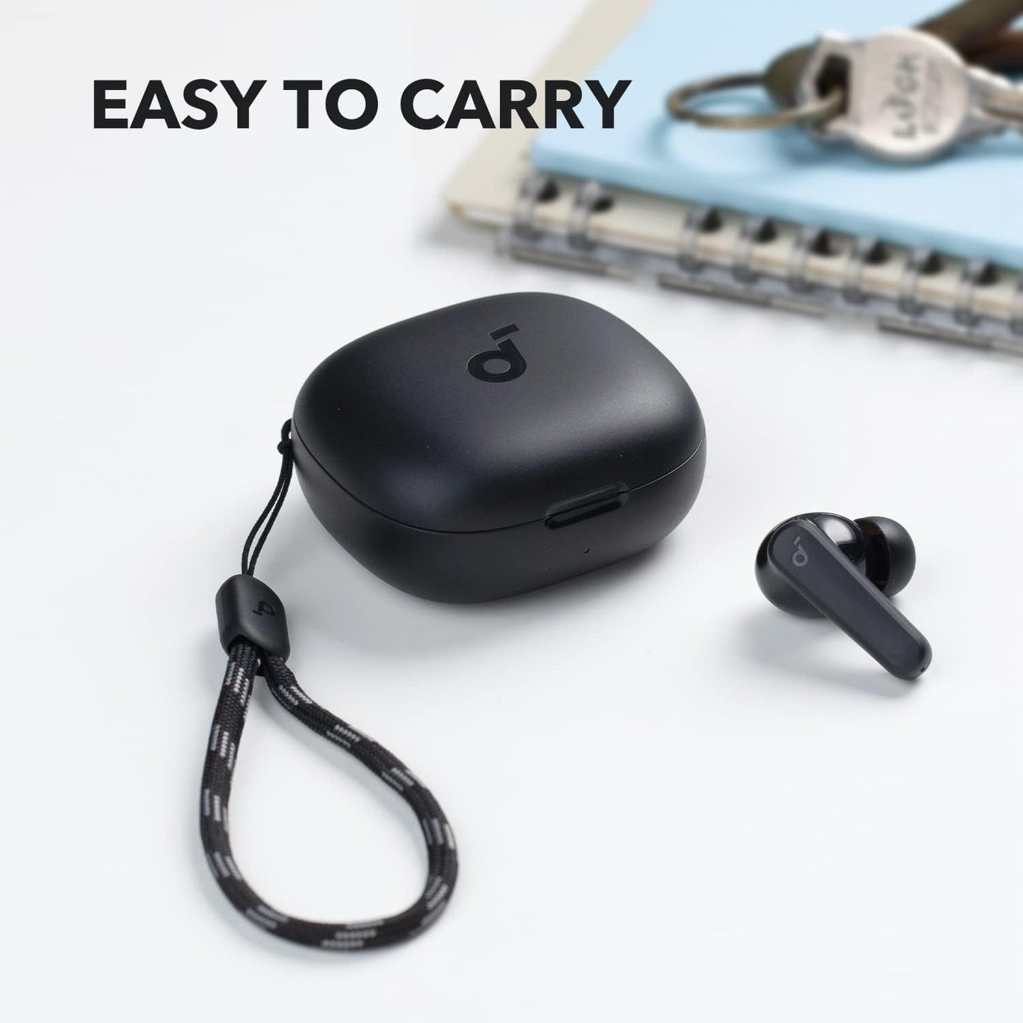 Anker-soundcore P20i äkta trådlösa öronsnäckor, 10 mm drivrutin, med stor bas, Bluetooth 5.3, 30 h speltid, IPX5 vattentät, 2 mikrofoner för tydliga AI-samtal, 22 inställda EQ, anpassning via