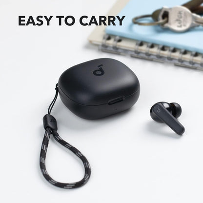 Anker-soundcore P20i äkta trådlösa öronsnäckor, 10 mm drivrutin, med stor bas, Bluetooth 5.3, 30 h speltid, IPX5 vattentät, 2 mikrofoner för tydliga AI-samtal, 22 inställda EQ, anpassning via