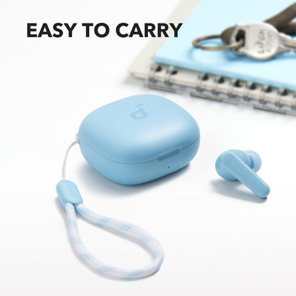 Anker-soundcore P20i äkta trådlösa öronsnäckor, 10 mm drivrutin, med stor bas, Bluetooth 5.3, 30 h speltid, IPX5 vattentät, 2 mikrofoner för tydliga AI-samtal, 22 inställda EQ, anpassning via