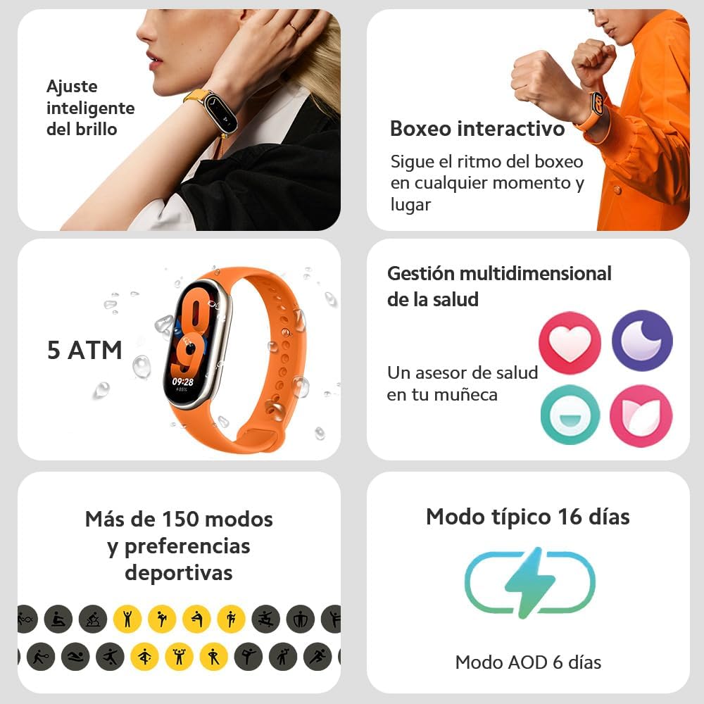 Xiaomi Smart Band 8 Champagne Gold