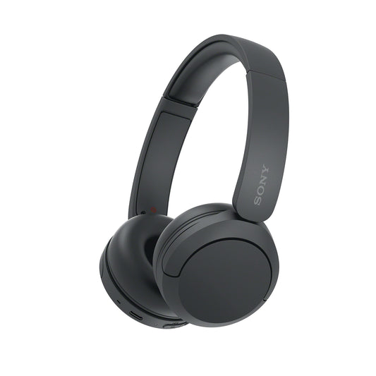 Sony WH-CH520 trådlösa Bluetooth-hörlurar - upp till 50 timmars batteritid med snabbladdning, On-ear-stil - Svart