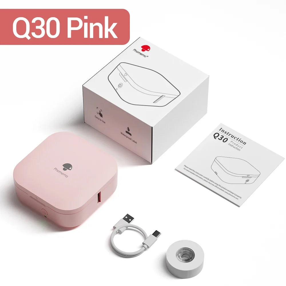 Phomemo Q30 Portable Mini Label Maker Wireless bluethooth