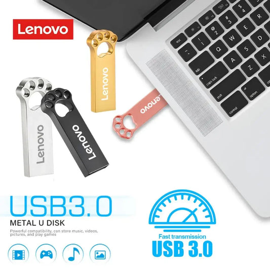 Lenovo Flash 3.0 Drive Metal Memory Stick Hög hastighet Flash Disk Storage