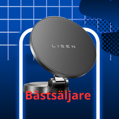 Lisen 360° Zinc Alloy, 2in1 Magnetisk mobilhållare och wireless laddare