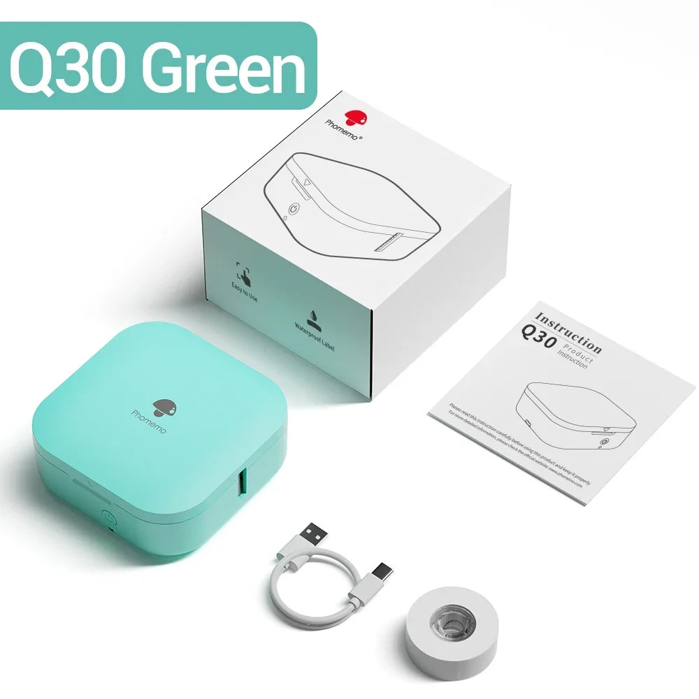 Phomemo Q30 Portable Mini Label Maker Wireless bluethooth