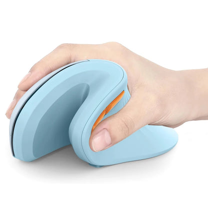 Seenda Ergonomisk Vertikal Mus Jiggler Bluetooth 2.4g Trådlös för dator,Laptop, Notebook och PC