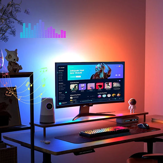 Gaming Lights Strip Datorskärm Bakgrundsbelysning RGB Smart Control LED