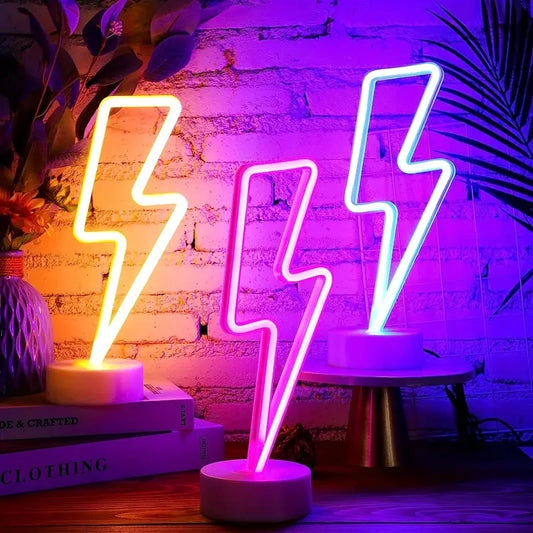 Lightning Neon Signs Lightning Neon Sign With Base