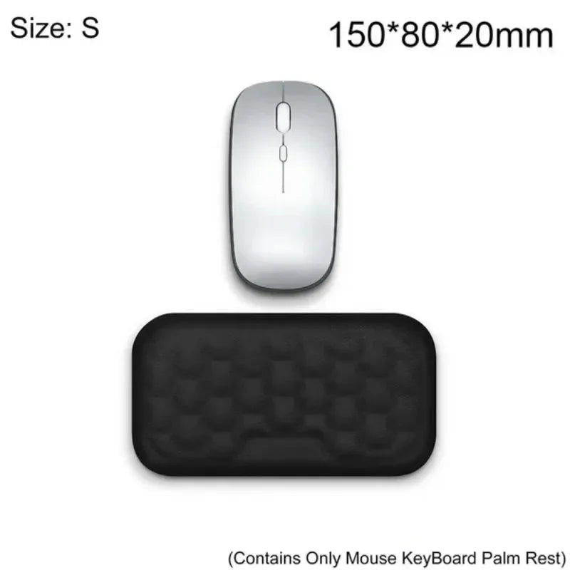 STONEGO Ergonomic Keyboard Mouse Wrist Rest Office Typing Protection Relax Wrist Memory Foam Mouse Pad Computer Laptop Desk Mat
